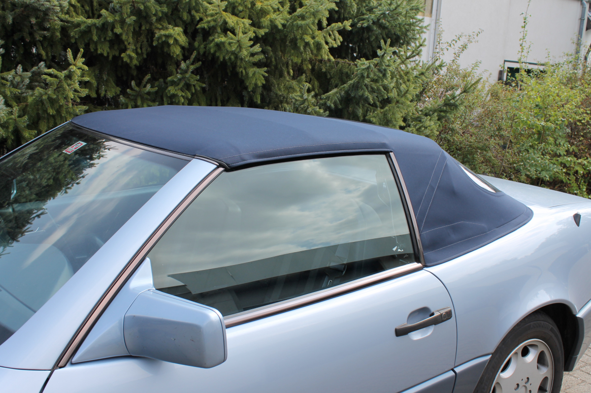R129 mercedes Verdeck auto, soft-top, convertible, blau, auto