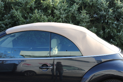 soft-top, convertible, car roof, beige roof, rear window