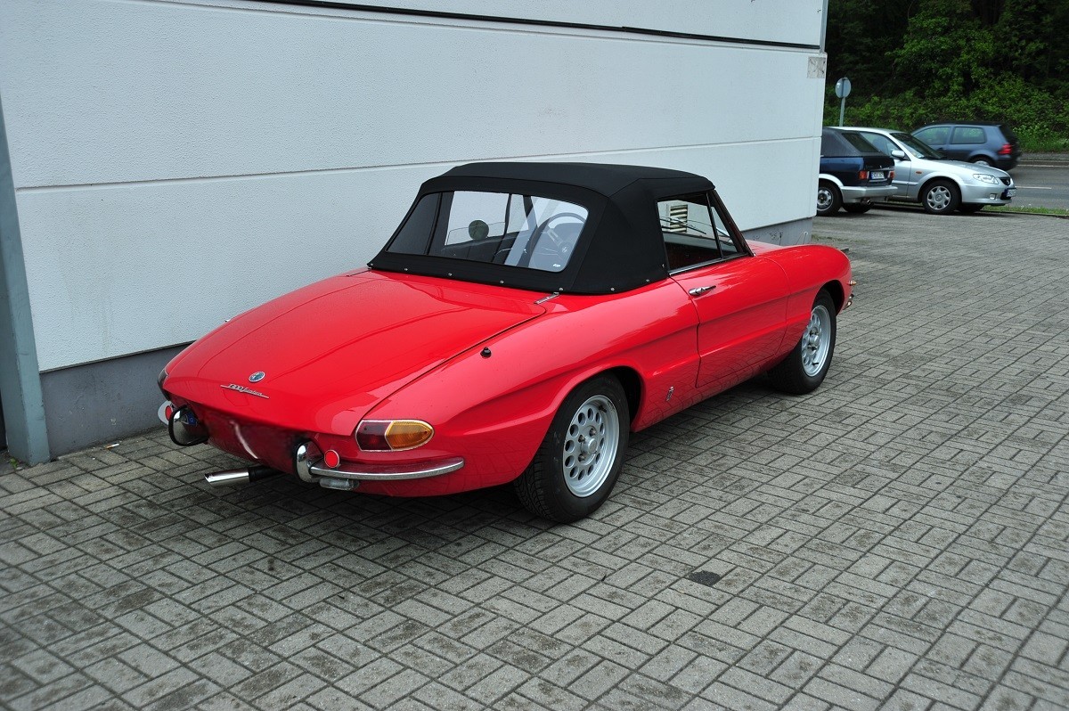 Alfa Spider Rundheck Cabrioverdeck Auto, Coupé, Rad, Leichtmetallfelge, Reifen