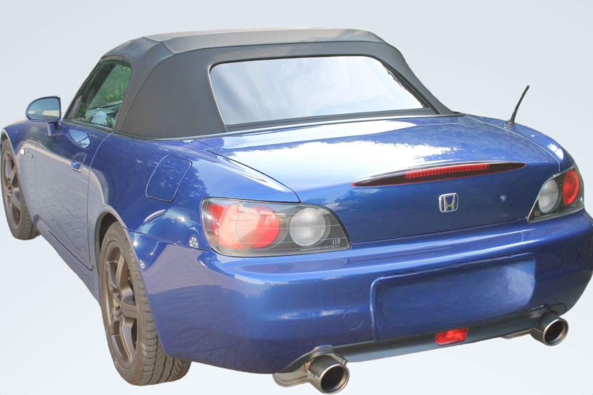 Honda S2000 convertible top with foil window