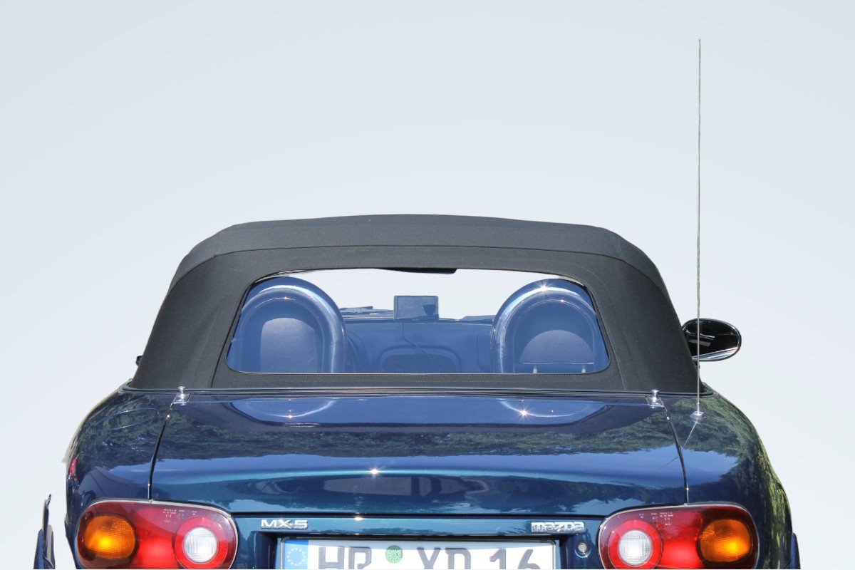 Mazda MX-5 NB soft top 2-piece with foil window